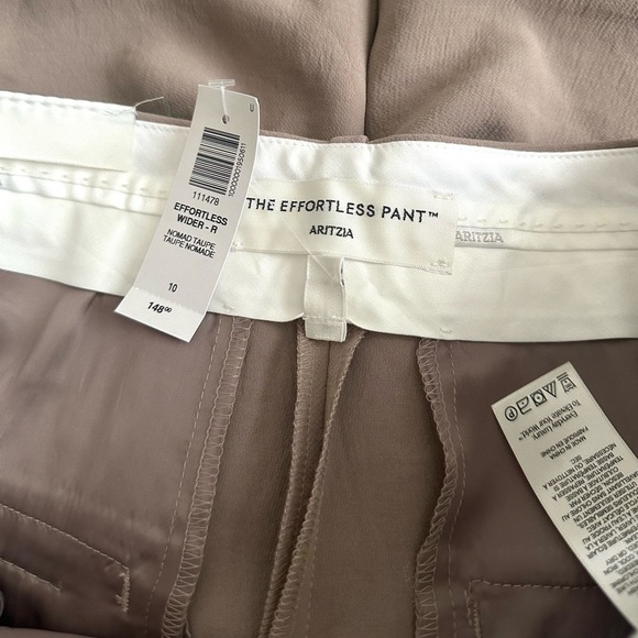 NWT💕 Aritzia The Effortless Pant Wider* Crepette - Nomad Taupe - Picture 3 of 7